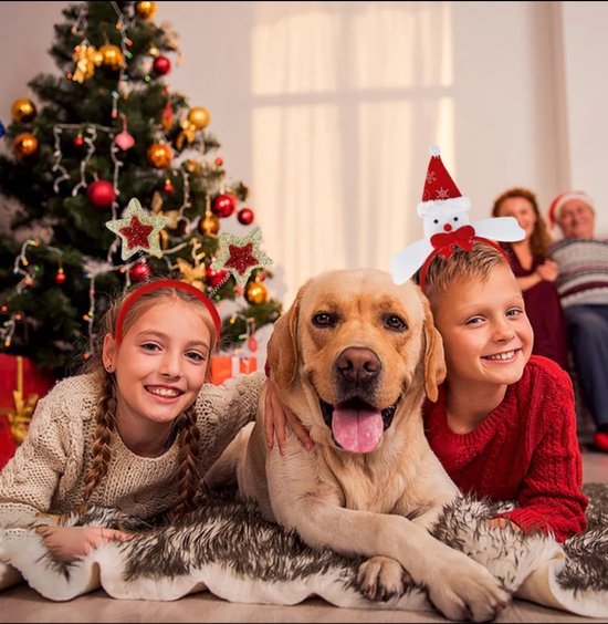 Accessoire De Noel Serre Tete Lutin 2 Serre-Têtes De Noël Avec Clochettes - Bandeaux Festifs Pour Enfants Et Adultes Lot Serre Tete Noel Accessoire Noel