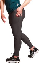 Marrald Pocket Rib Sportlegging - High Waist Yoga Hardlopen Fitness - Grijs XL