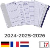 Kalpa 6306-24-25-26 A5 6 Ring Agenda Inleg 1 Week per 2 Paginas Jaardoos DE FR NL 2024 2025 2026