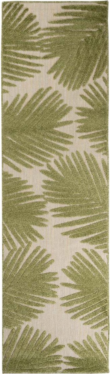 Balkonkleed palmbladeren - Verano beige/groen 80x200 cm