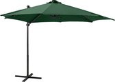 The Living Store Tuinparasol Groen - 300x238 cm - LED verlichting
