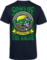 T-shirt Sons Of Den Haag | Kerstcadeau | Cadeau voor man | Vaderdag | Navy | maat M