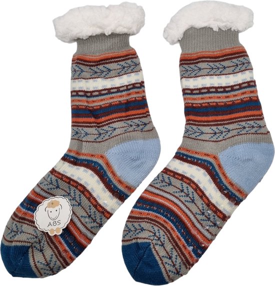 Chaussettes chaudes de maison pour femme, taille unique, couleurs d'automne, semelle antidérapante