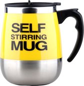 Livano Self Stirring Mug - Elektrische Beker - Zelfroerende Mok - Zelfroerende Beker - Cup - Koffie - Geel