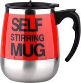 Livano Self Stirring Mug - Elektrische Beker - Zelfroerende Mok - Zelfroerende Beker - Cup - Koffie - Rood