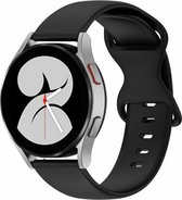 By Qubix Solid color sportband - Zwart - Xiaomi Mi Watch - Xiaomi Watch S1 - S1 Pro - S1 Active - Watch S2