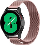 By Qubix Milanese bandje - Rosé goud - Xiaomi Mi Watch - Xiaomi Watch S1 - S1 Pro - S1 Active - Watch S2
