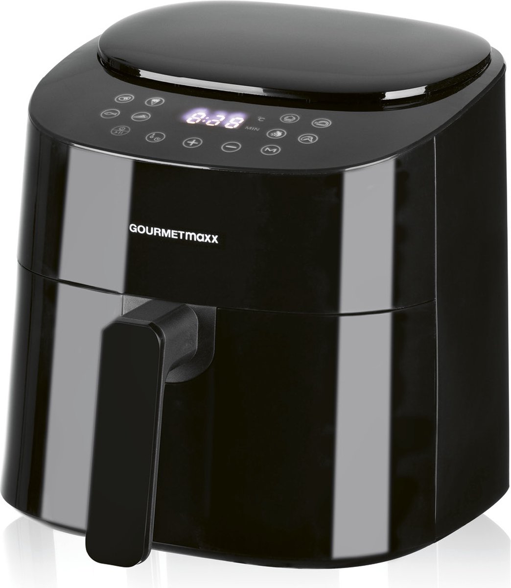 Gourmet Maxx Hetelucht friteuse digitaal - 4,5 liter - 1400W - swart