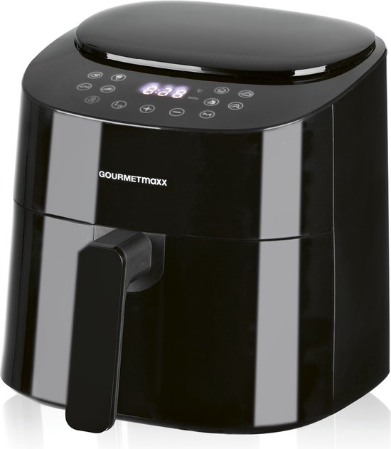 Gourmet Maxx Hetelucht friteuse digitaal 4,5 liter 1400W swart bol