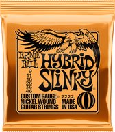 Ernie Ball 2222 Hybrid Slinky jeu de cordes pour guitare électrique 009 - 046
