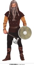 Guirca - Piraat & Viking Kostuum - Viking Erling Strijder Van De Grote Zee - Man - Bruin - Maat 48-50 - Carnavalskleding - Verkleedkleding