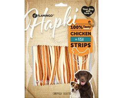 Hondensnack – strips met kip & vis – hondensnacks – honden snacks – hondensnoepjes – glutenvrij – zonder toegevoegde suikers – 400g