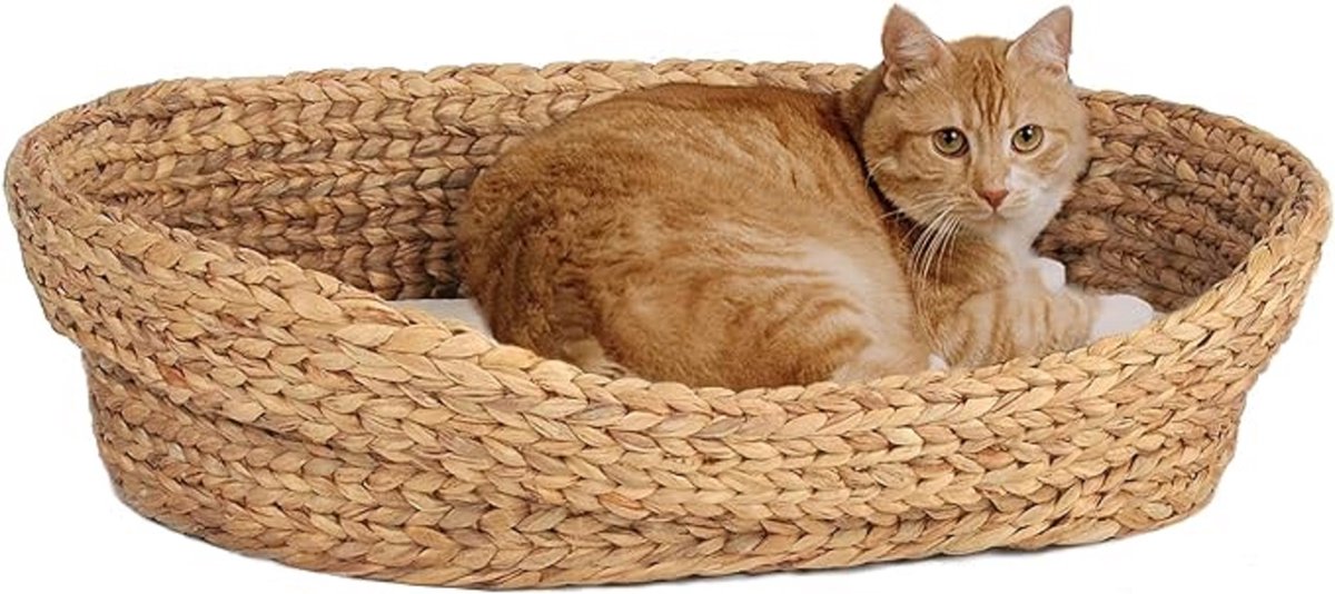 Kattenmand, kattenbed, opvouwbaar, voor katten of kleinere honden, zacht, pluizig kunstbont