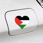 Bumpersticker - 12x11 - Hart Vlag Palestina