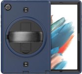 Strap Case - Geschikt voor Samsung Galaxy Tab A8 Hoes - 10.5 inch (2021) - Blauw