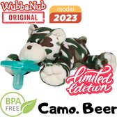 Wubbanub - Camouflage Beer - Stoere Knuffelspeen - Jongens Knuffelspeen - Leger Speen - SPECIAL EDITION / TIJDELIJK