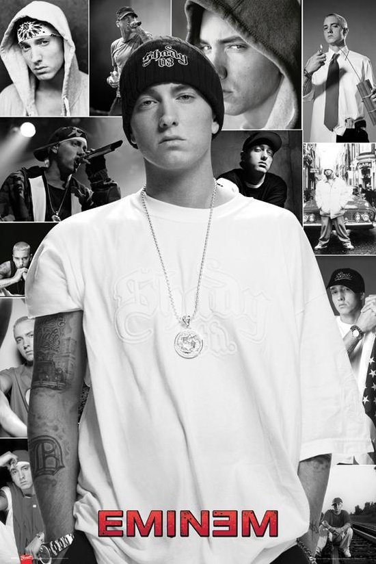 Eminem rapper collage poster 61x91.5cm. | bol.com