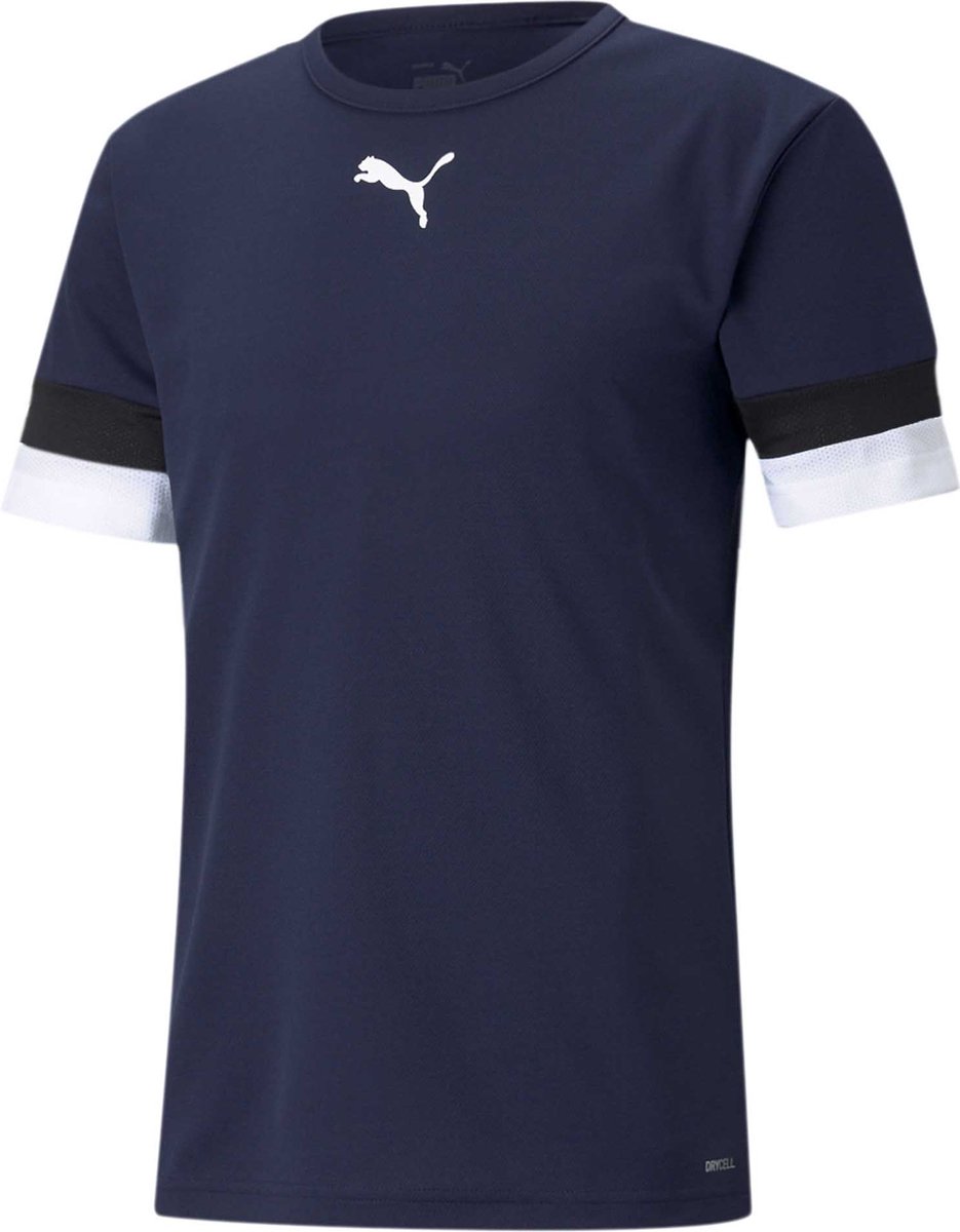 T-Shirt Puma Teamrise Jersey Blu Sportswear Volwassen Zwart