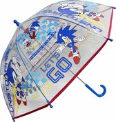 Sonic jongens paraplu transparant 45 cm