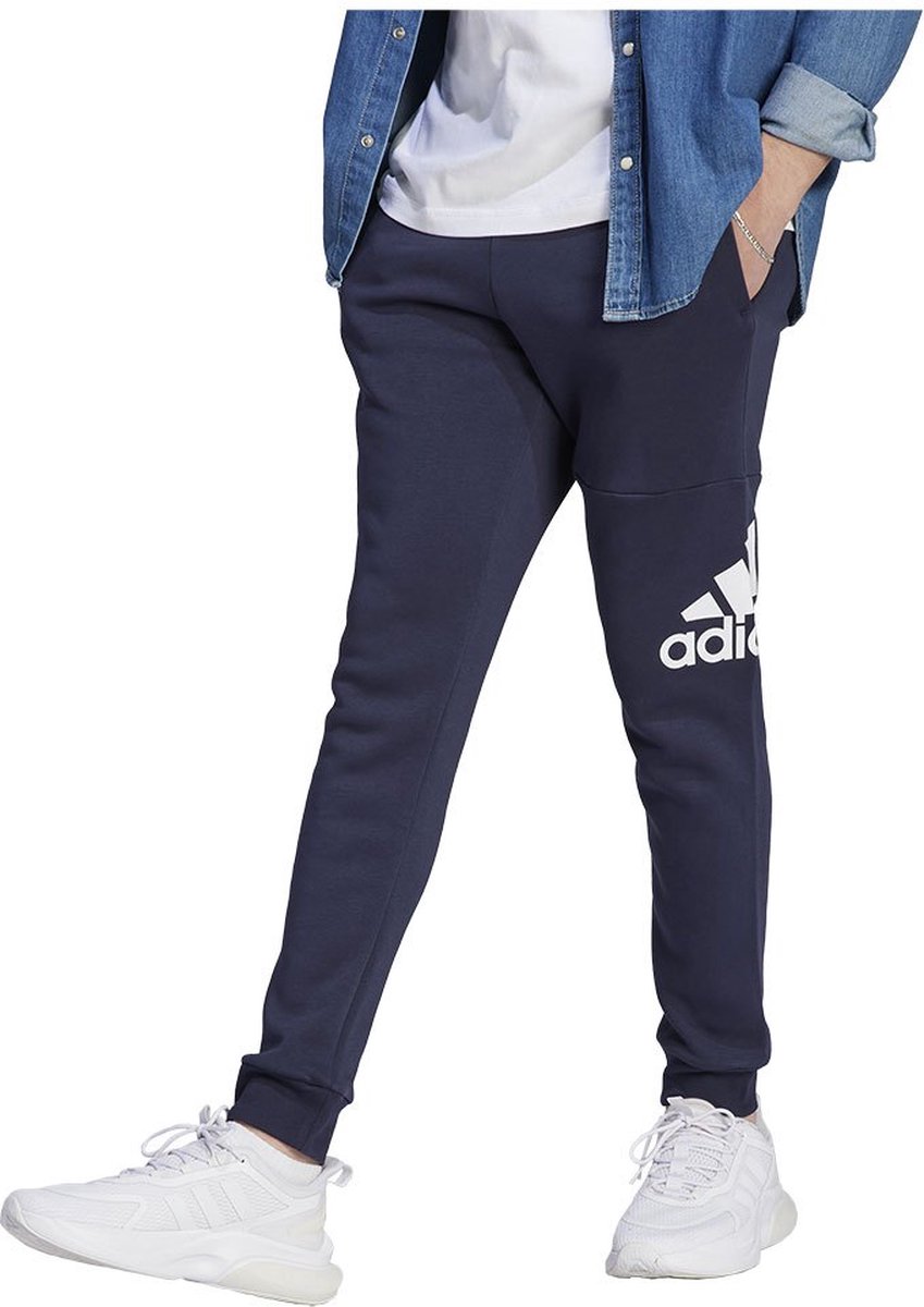 Adidas Essentials Fleece Tapered Cuff Big Logo Joggers S Regular Man Legink