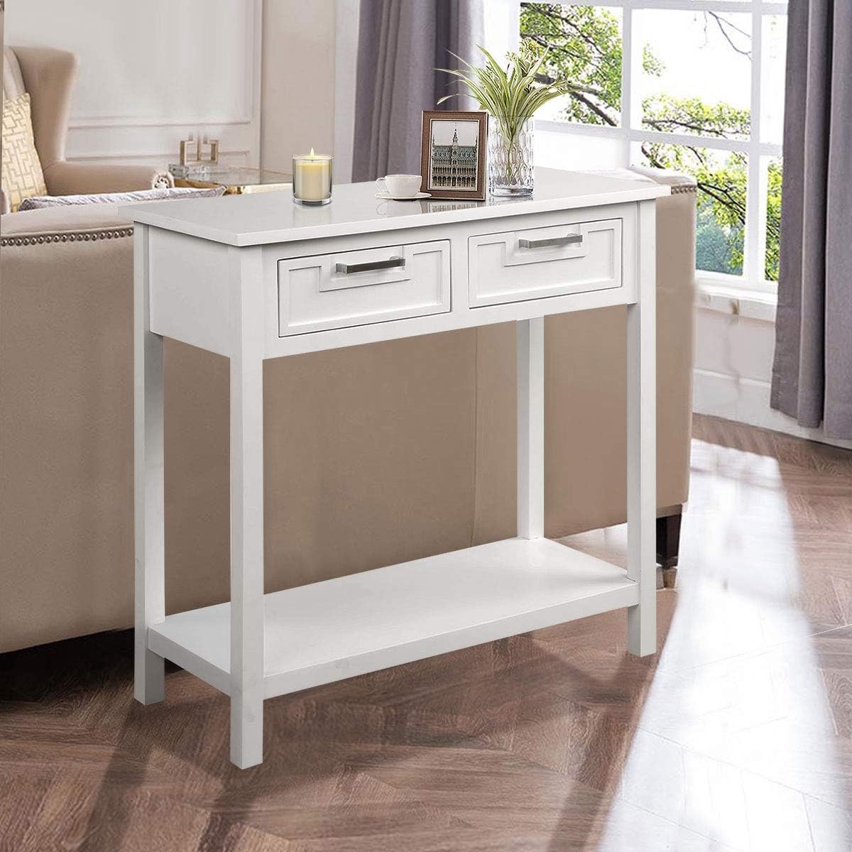 Console Meuble Blanc Soges Table Console Table De Canapé Table Appoint Avec 3 Tiroirs, Table Entrée Blanche Table Console Pour Entrée Salon 100 X 34 X 71,5 Cm Table Appoint Mdf Et Pin 3 Tiroirs Console Meuble Blanc Soges Table Console Table De Canapé Table Appoint Avec 3 Tiroirs, Table Entrée Blanche Table Console Pour Entrée Salon 100 X 34 X 71,5 Cm Table Appoint Mdf Et Pin 3 Tiroirs