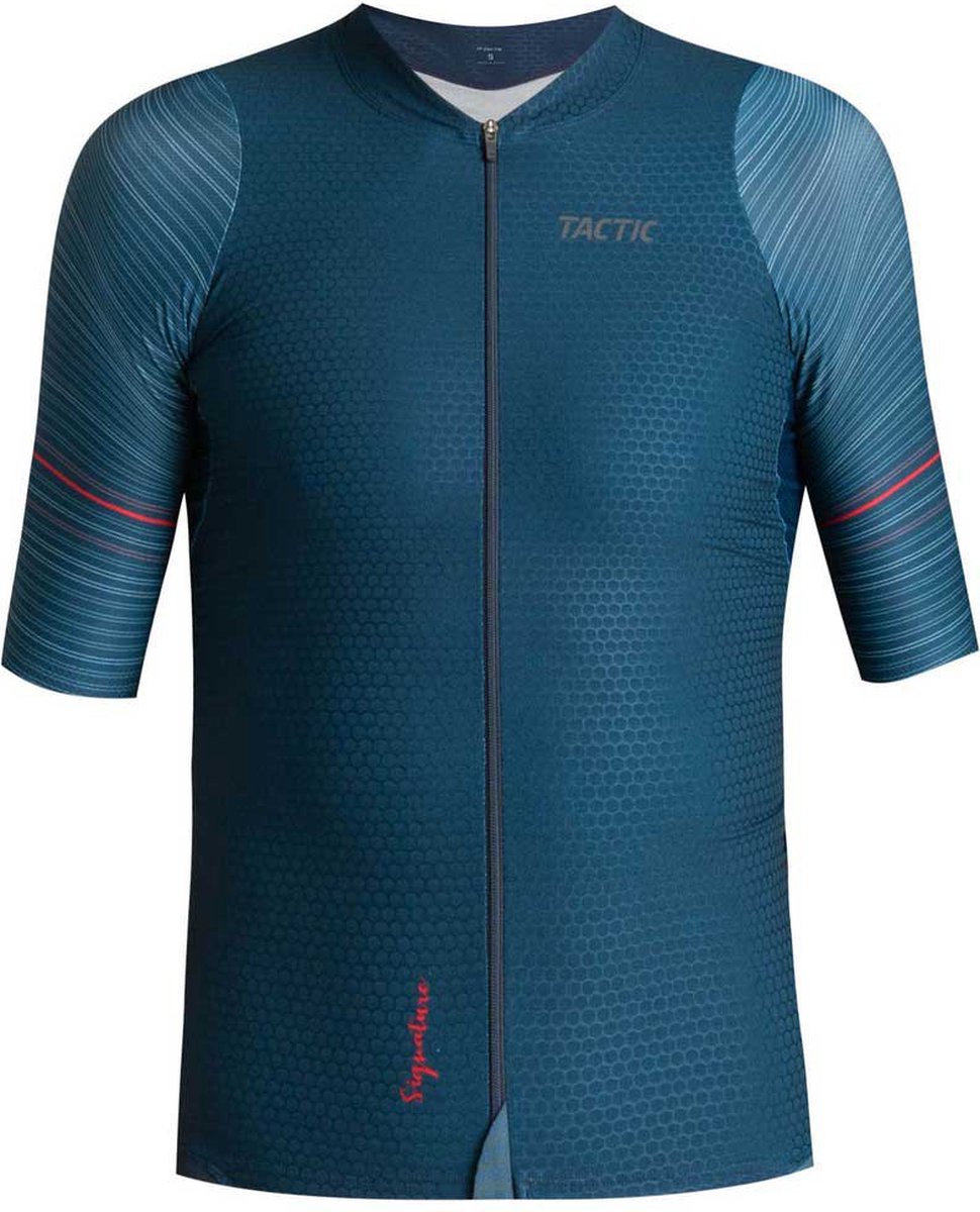 Tactic Signature Korte Mouwen Fietsshirt Blauw XS Man