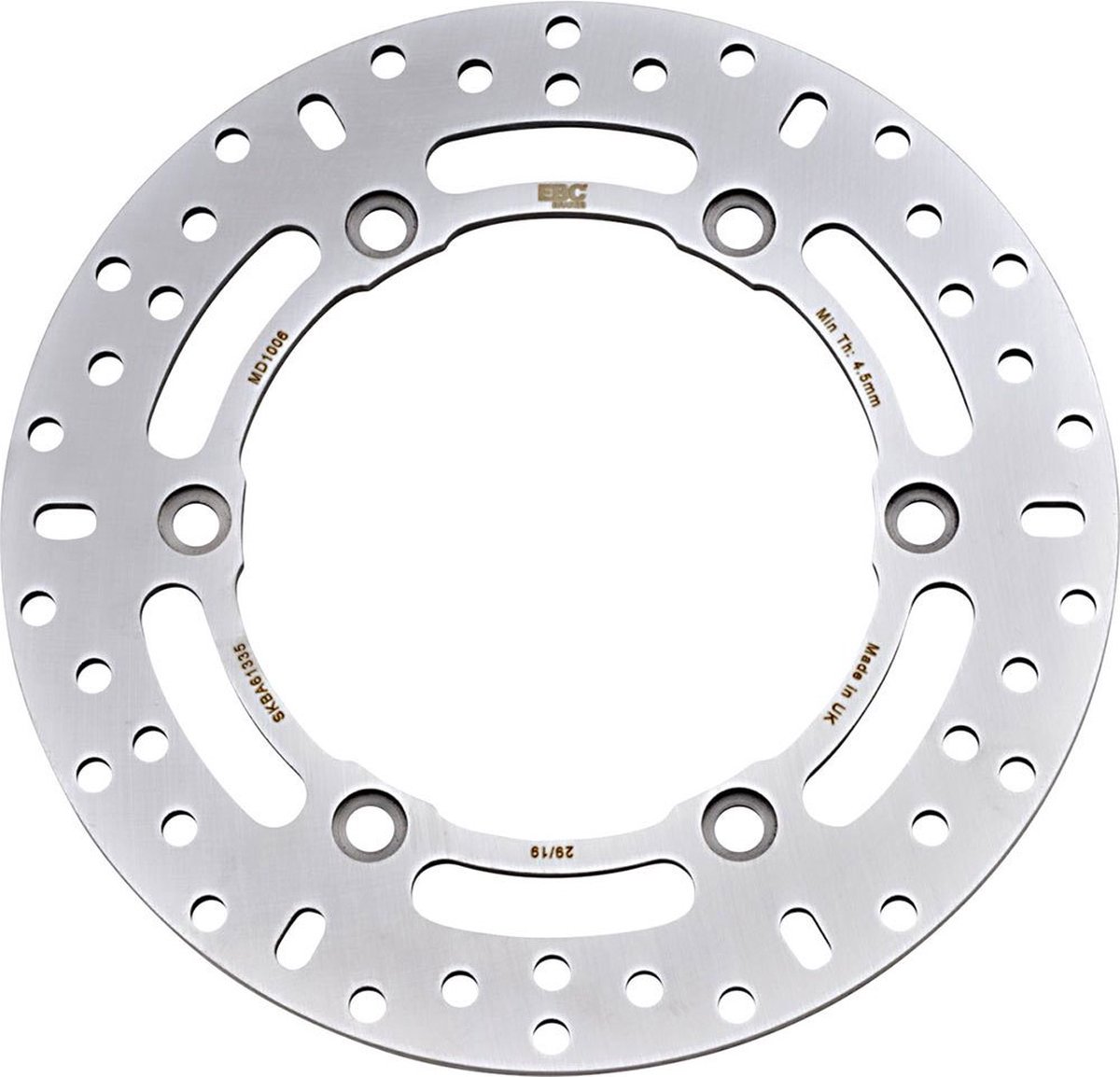 Ebc Replacement Series Solid Round Md1006 Achterste Remschijf Zilver