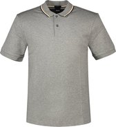 BOSS Penrose slim fit polo - jersey - zilvergrijs - Maat: L