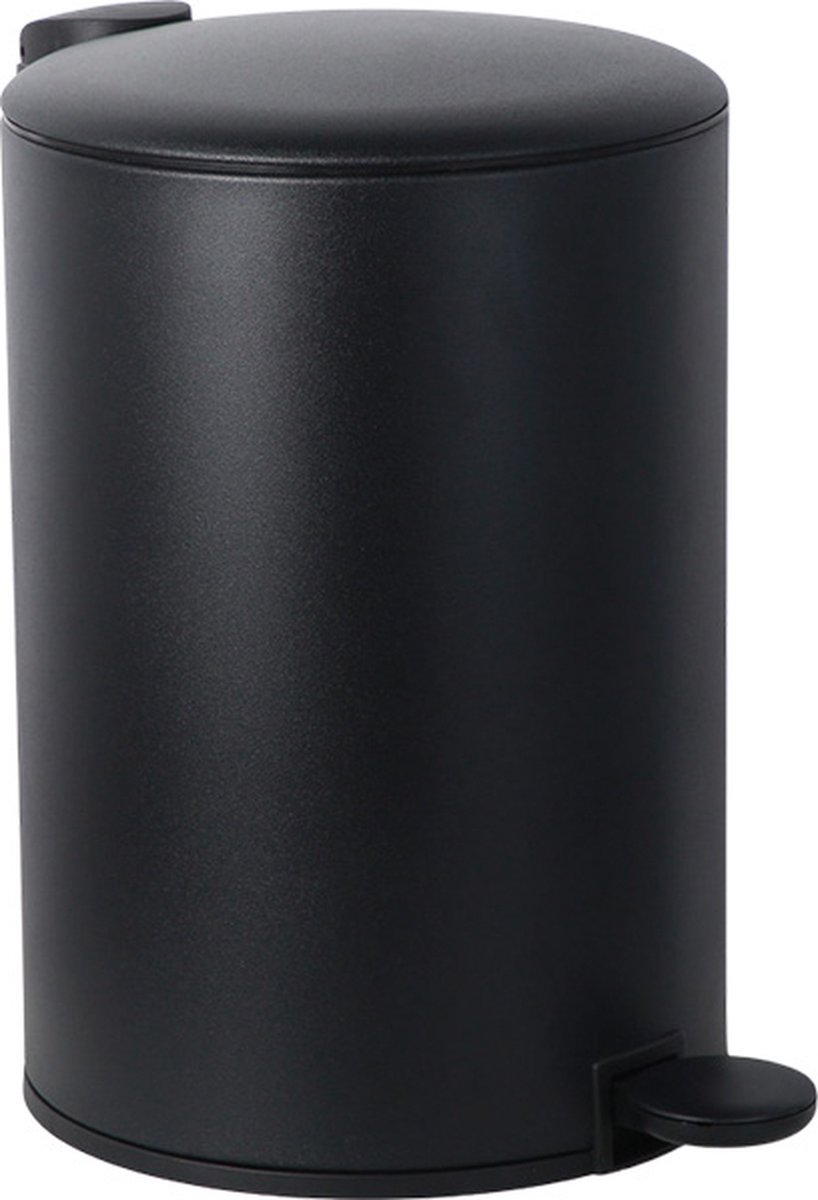 Goedkoopste Practo Home - Pedaalemmer - Prullenbak - met binnenemmer - 12L - mat zwart - soft closing