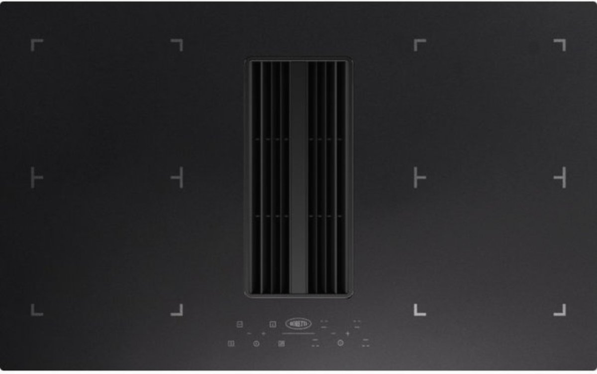 Boretti MLIH84 Inductie kookplaat met afzuiging - Hood-in-hob 83cm 4 zones