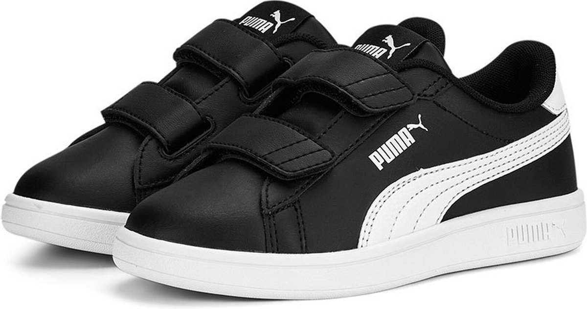 Puma Smash 3.0 L V P Sneakers 1/2 Jongen Zwart