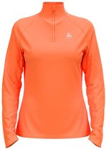 Odlo Essential Ceramiwarm 1/2 Zip Sweatshirt Oranje S Vrouw