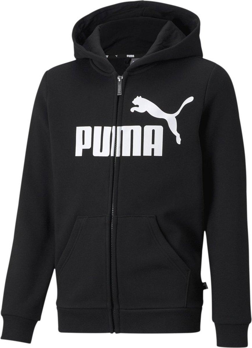 Puma Essential Sweatshirt Met Rits 5 Years Jongen Zwart