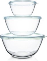 Mixing Bowls, Stainless Steel, Glass