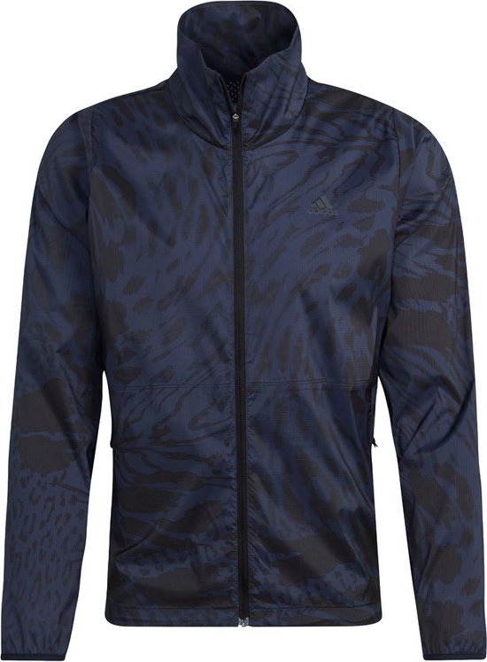 adidas Fast AOP Jacket Women - veste de sport - bleu foncé - Femme