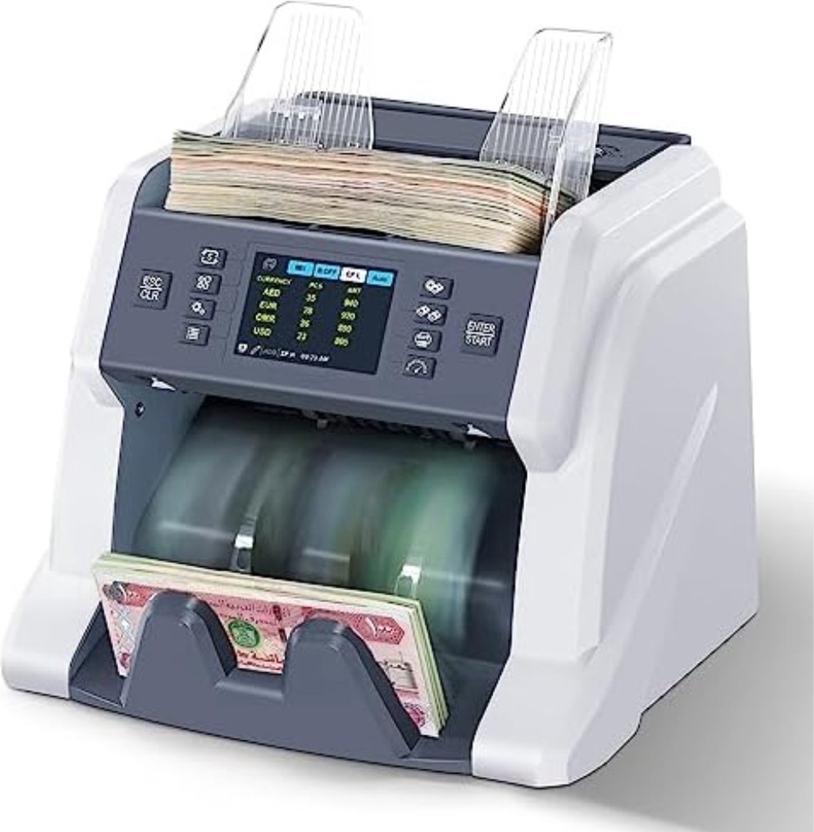 Biljettelmachine - Tegelsnijmachine - Geld Tel Machine - Wit | Grijs - Merkloos