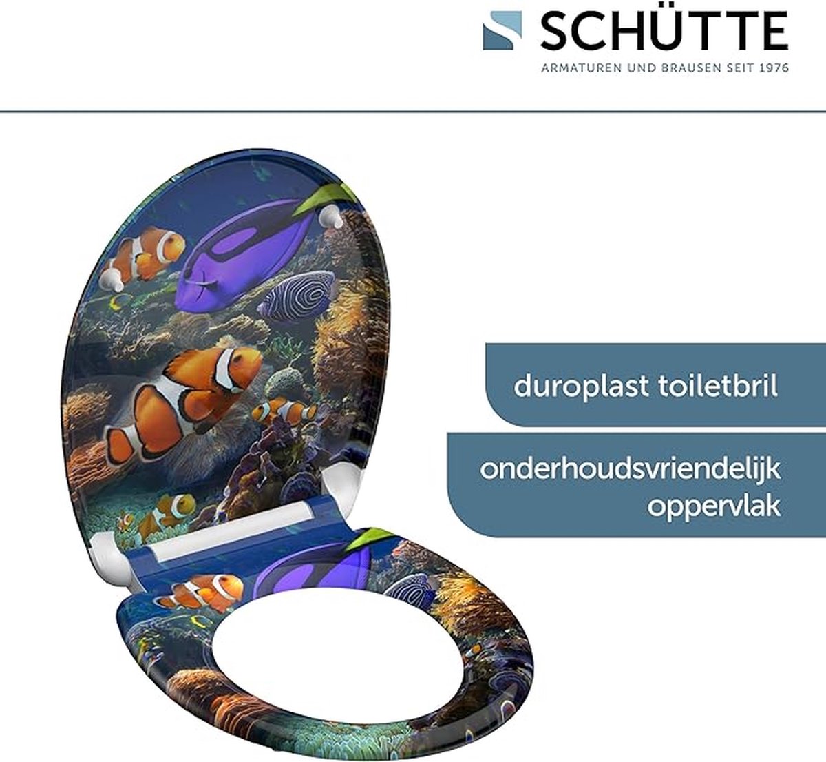 Goedkoopste closing mechanism I High quality - toiletdeksel met snelsluiting voor eenvoudige reiniging, Duroplast wc-deksel