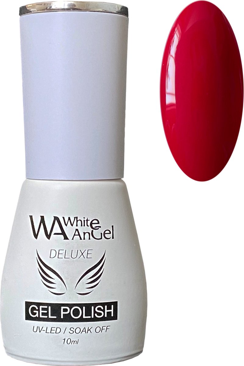 Gellex White Angel Deluxe Gel Polish (87) Really Red 10ml Gellak Gel nagellak Shellac Gel nagels -Gel Nails