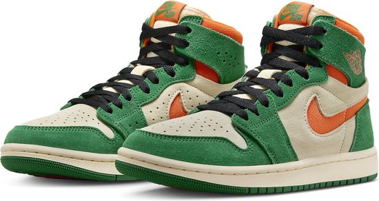 orange and green jordan 1