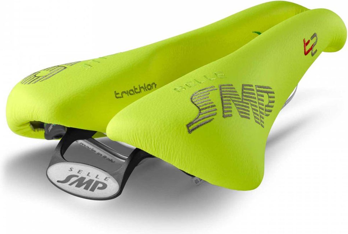 Selle Smp T2 Carbon Zadel Geel 156 mm Man