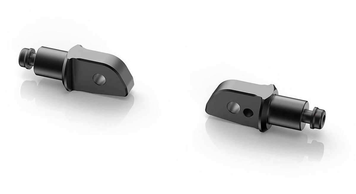 Rizoma Pe841 Passenger Voetsteunadapters 2 Eenheden Zwart 18 mm