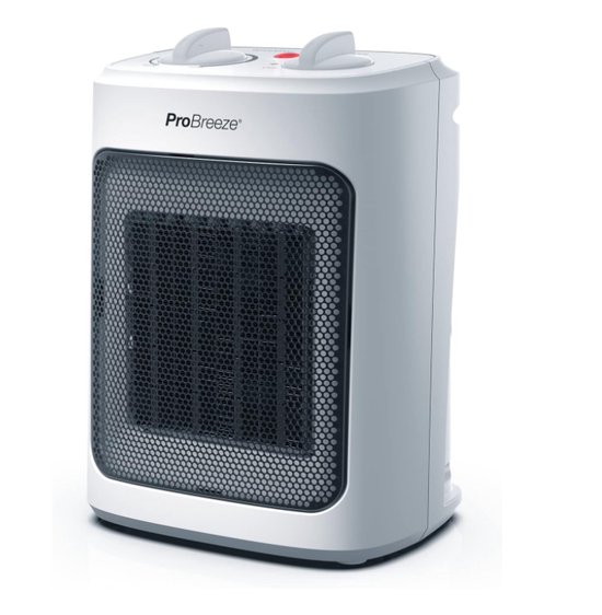 Calefactor Cerámico Orbegozo BP 3200, 2 niveles de potencia, 1000W
