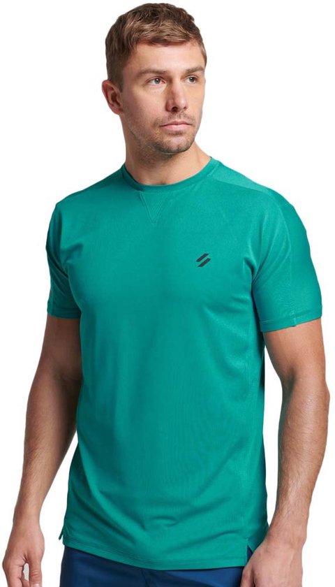 Superdry Run T-shirt Met Korte Mouwen Groen XL Man