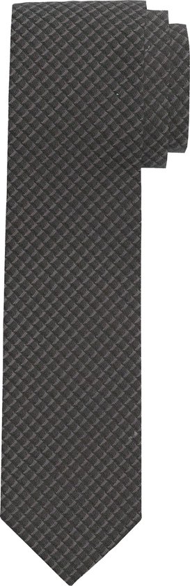 OLYMP smalle stropdas - zwart dessin - Maat: One size