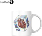 EssaPrints Mok - Heart Mok - Heart In Cube Mok - Trafalgar Law - One Piece Mok - Cadeau Mok - Moederdagscadeau - Verjaardagscadeau - Koffiemok - Coffee Mug - Mug - Gift Mug - Kerstcadeau