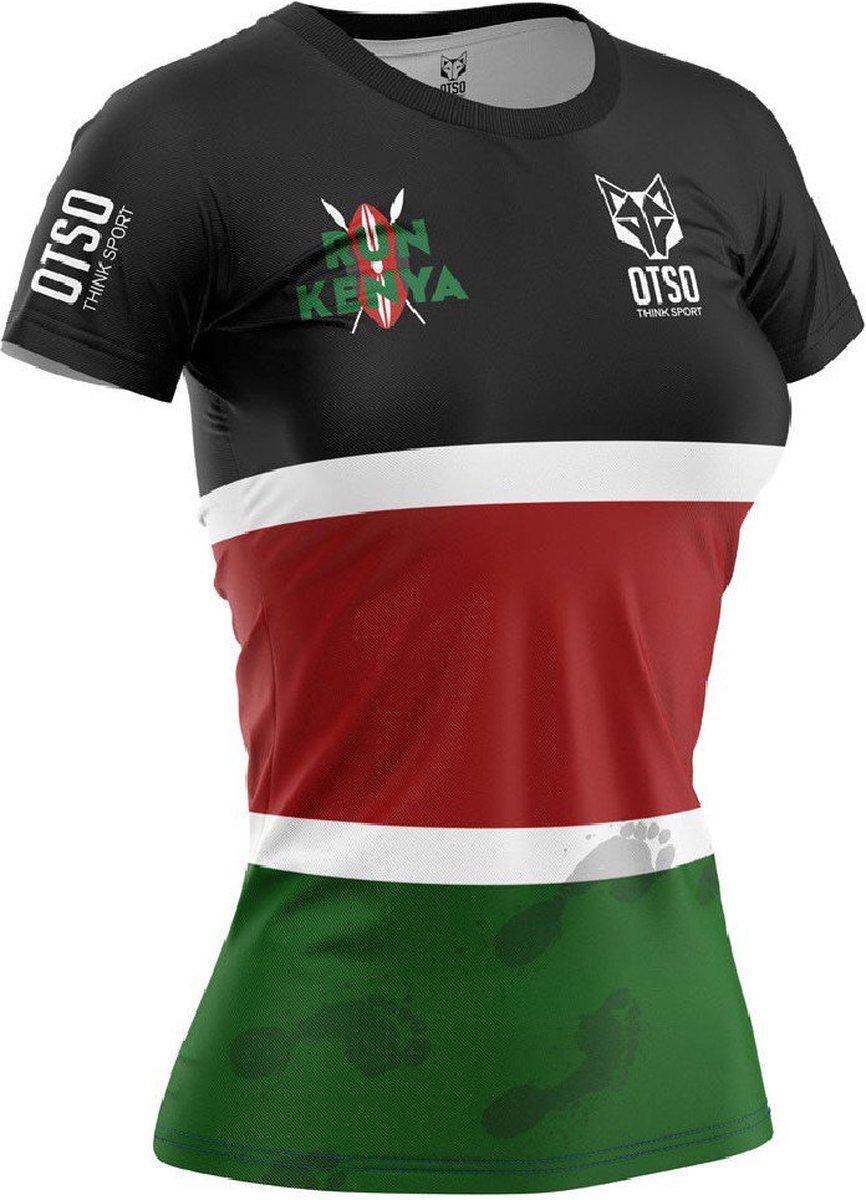 Otso Run Kenya Short Sleeve T-shirt Veelkleurig M Vrouw