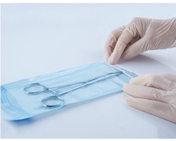 Sterilisatiezakjes 90 X 260mm (200 stuks) autoclaaf zelfklevende zak. vaste zakken voor steriliseren, medische gebruiksvoorwerpen, nagel, schoonheidssalons, kapsalons, tattoo, enz.