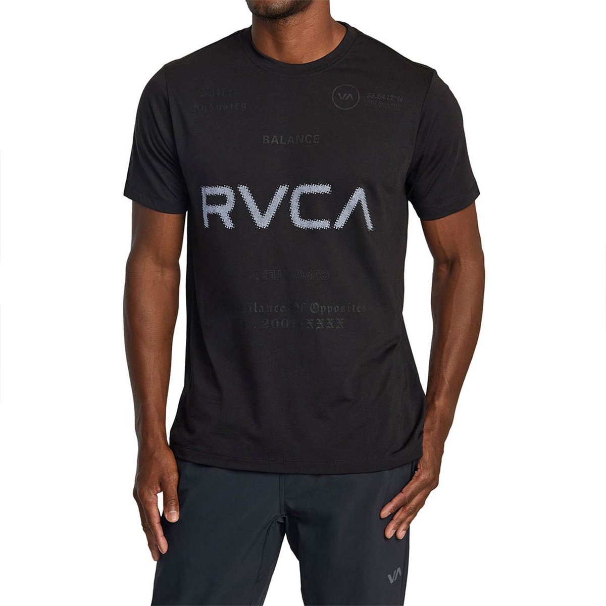 Rvca All Nd 2 T-shirt Met Korte Mouwen Zwart S Man