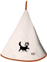 Winkler - Dubout keuken handdoek met kat - rond - katoen - 60cm