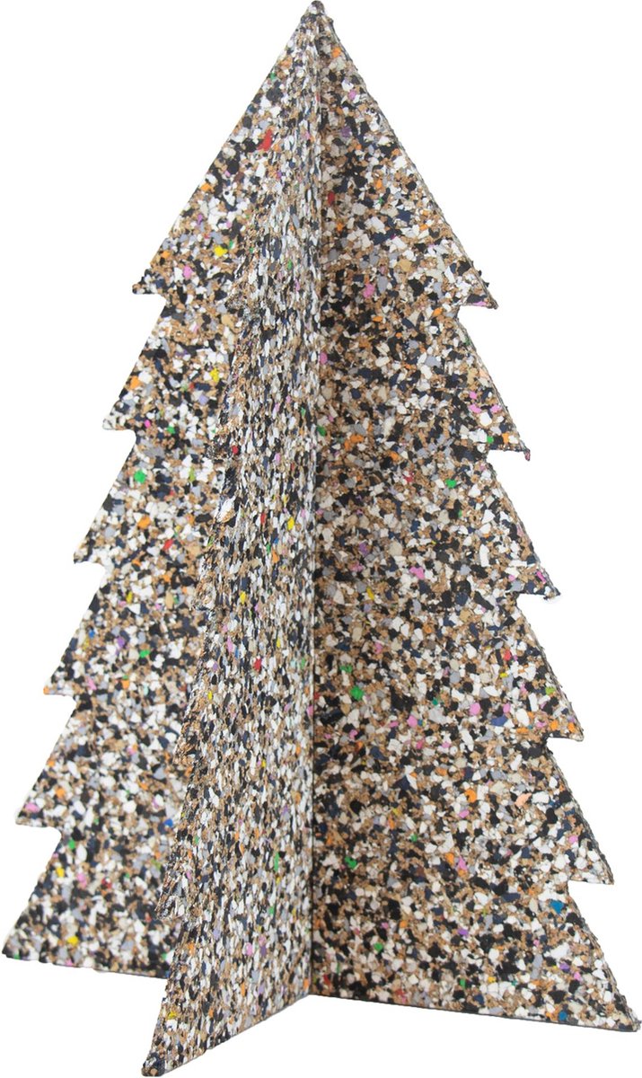 LIGA - Beach Clean Kerstboom 30 cm - Kurk - Multicolor